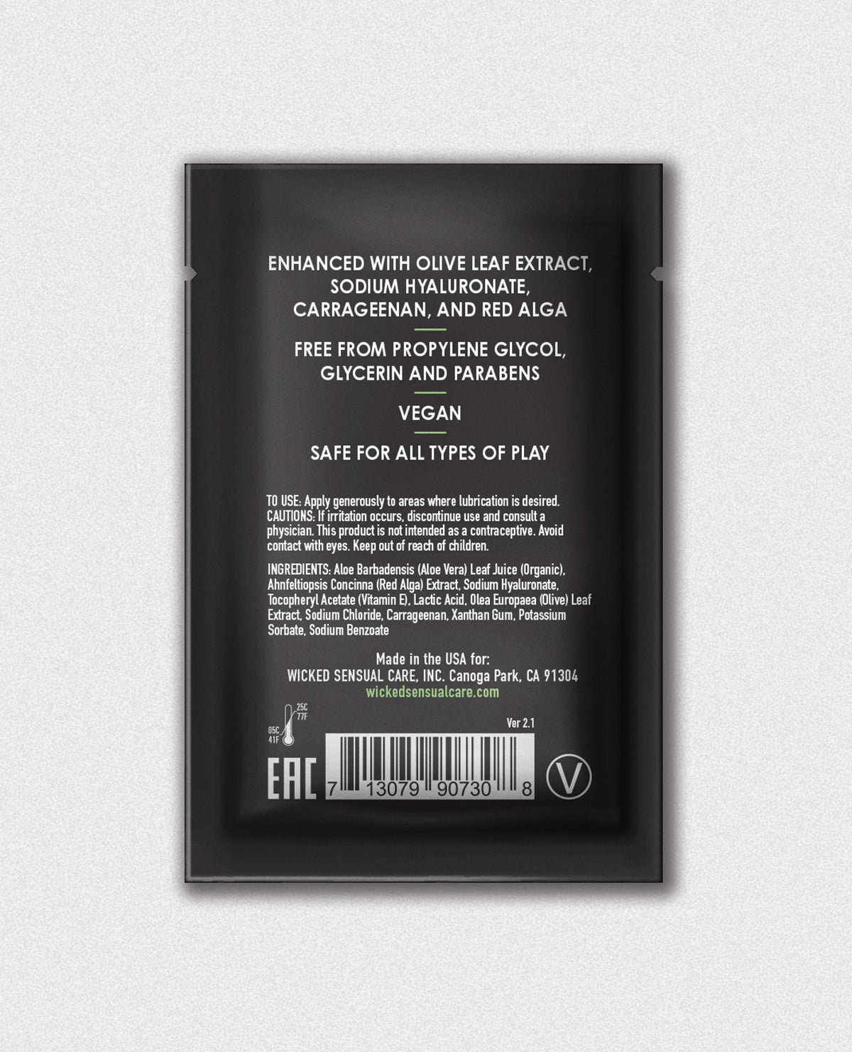 Wicked Sensual Care Aloe Vera Based Intimate Lubricant - .1 oz by Wicked Sensual Care