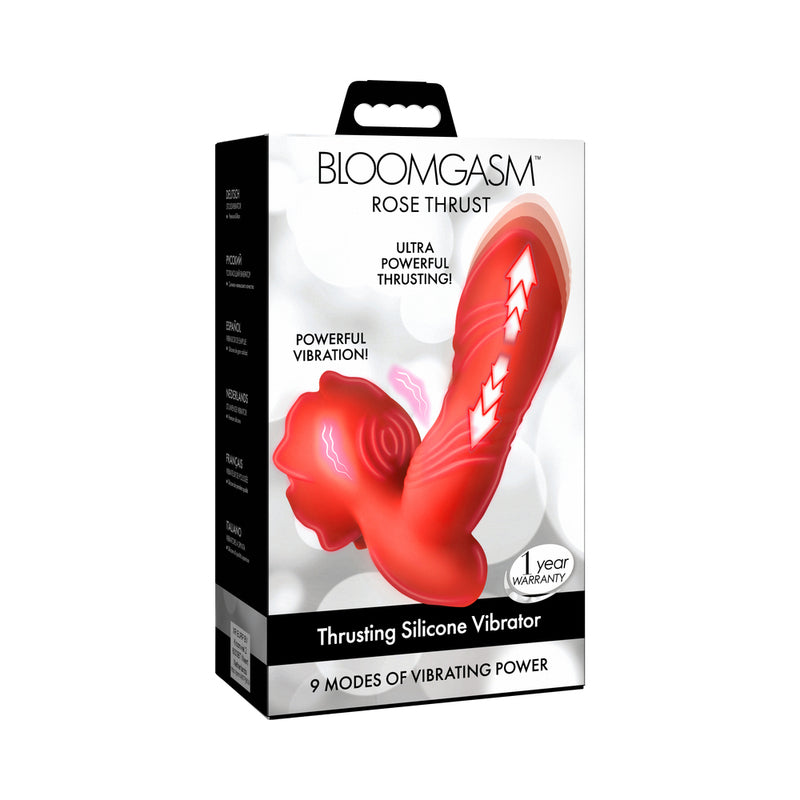 Bloomgasm Thrusting Silicone Vibrator by XR LLC