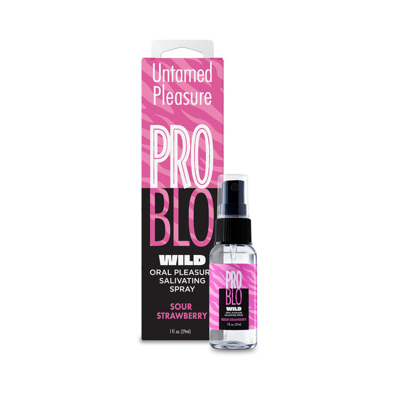 ProBlo Wild Mouthwatering Salivating Spray Sour Strawberry 1 oz. by Little Genie Productions