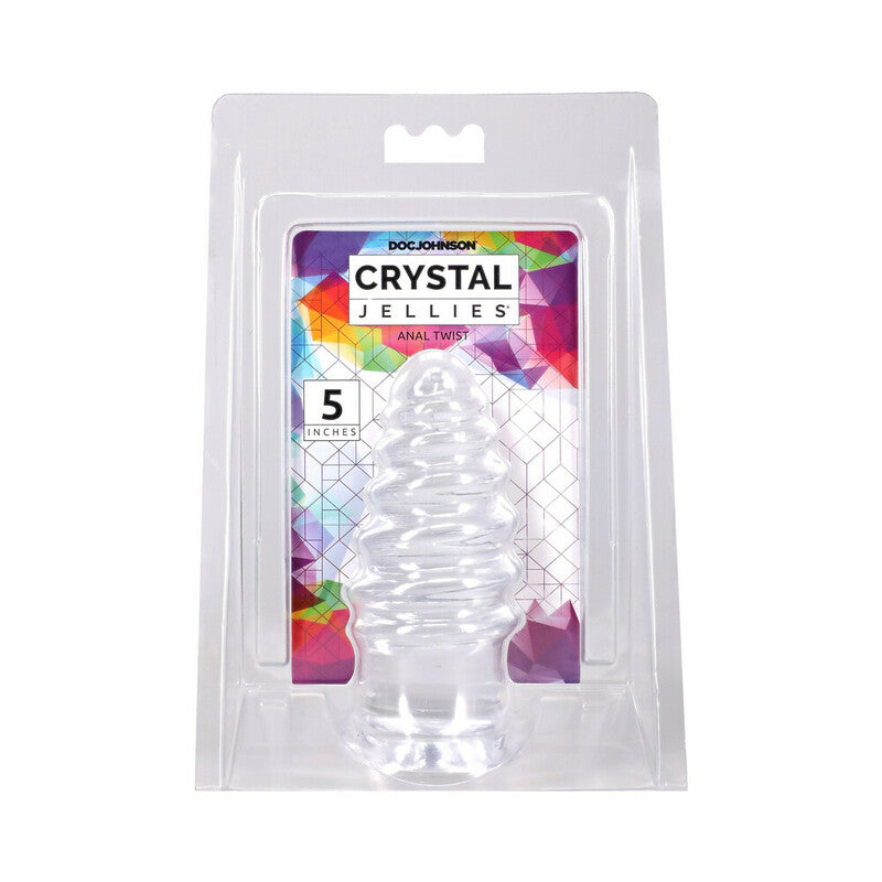Crystal Jellies Anal Twist 5 in. Clear by Doc Johnson