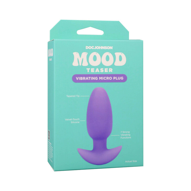 Mood Teaser Vibrating Micro Plug Lavender by Doc Johnson