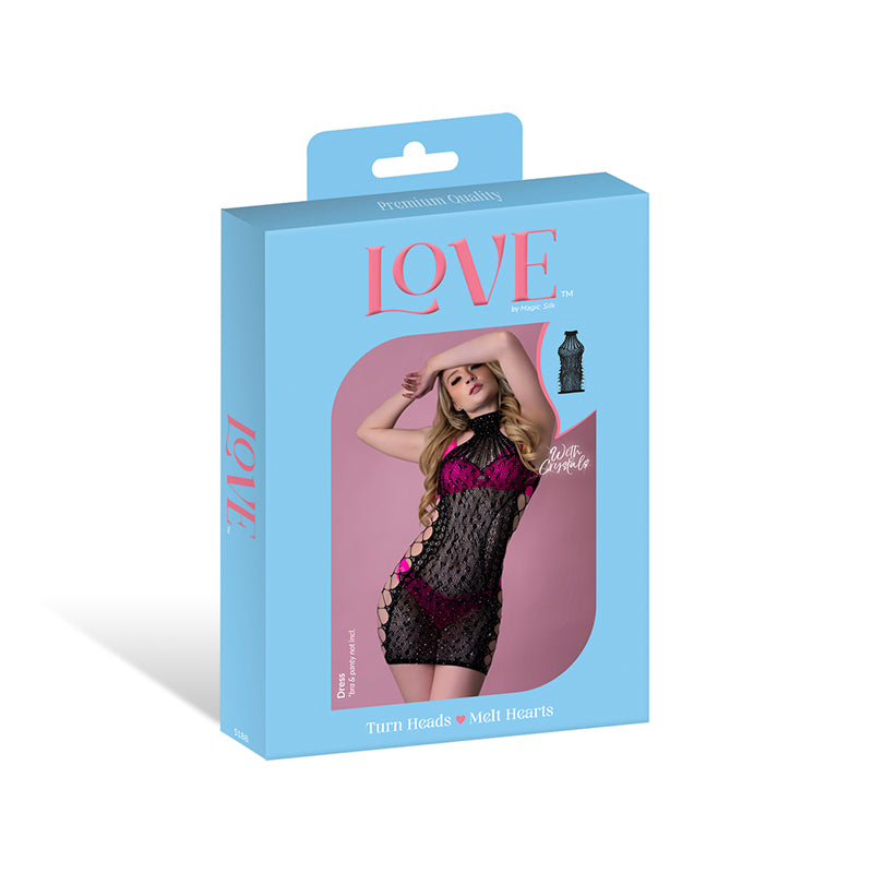 Magic Silk Seamless Dress Black O/S by Magic Silk