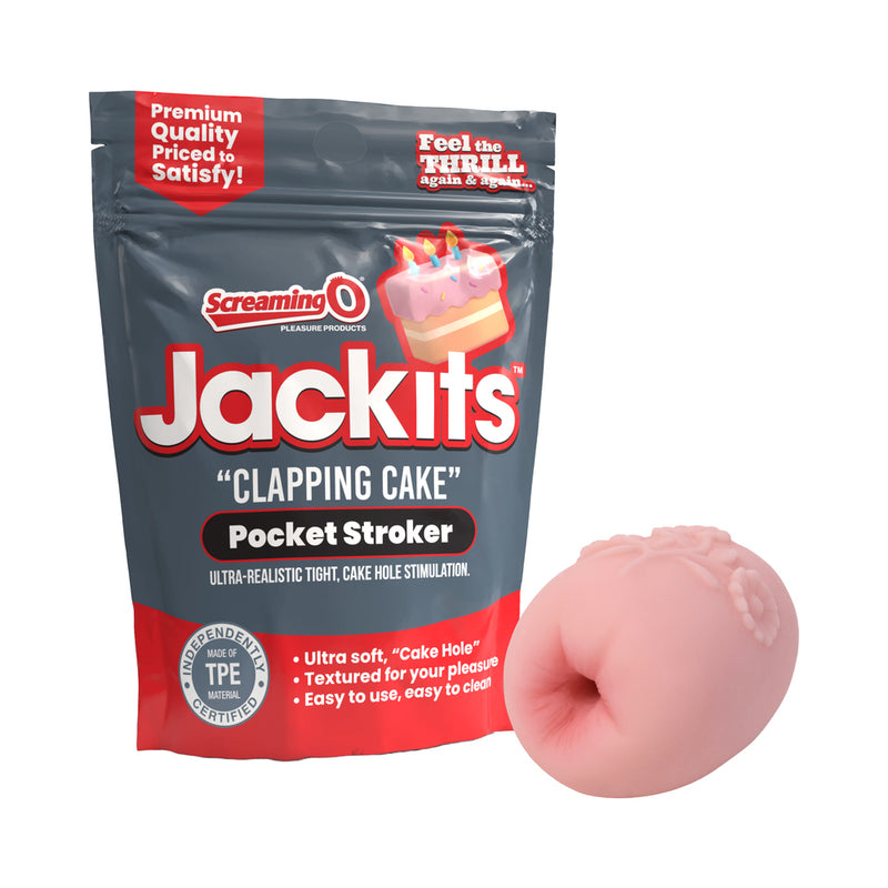 Screaming O Jackits Clapping Cake Pocket Stroker by Screaming O