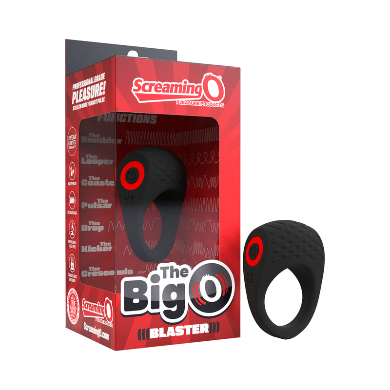 Screaming O Big O Pro Blaster Vibrating Ring Black by Screaming O