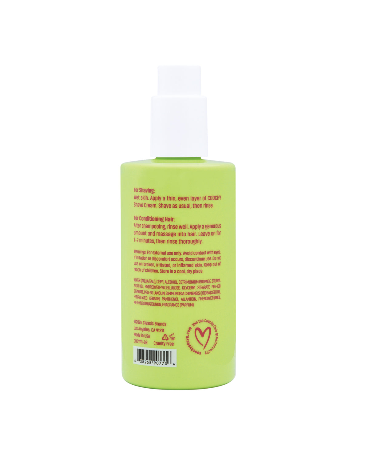 COOCHY Shave Cream - 8 oz Melon Madness by Coochy