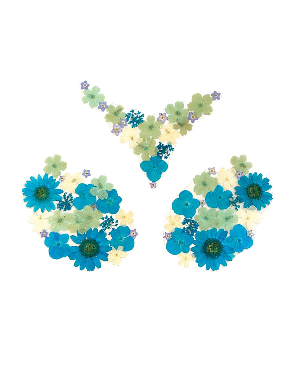 Neva Nude Spring Fling Real Dried Pressed Flower Nipple Sticker Pasties - Blue O/S by Neva Nude