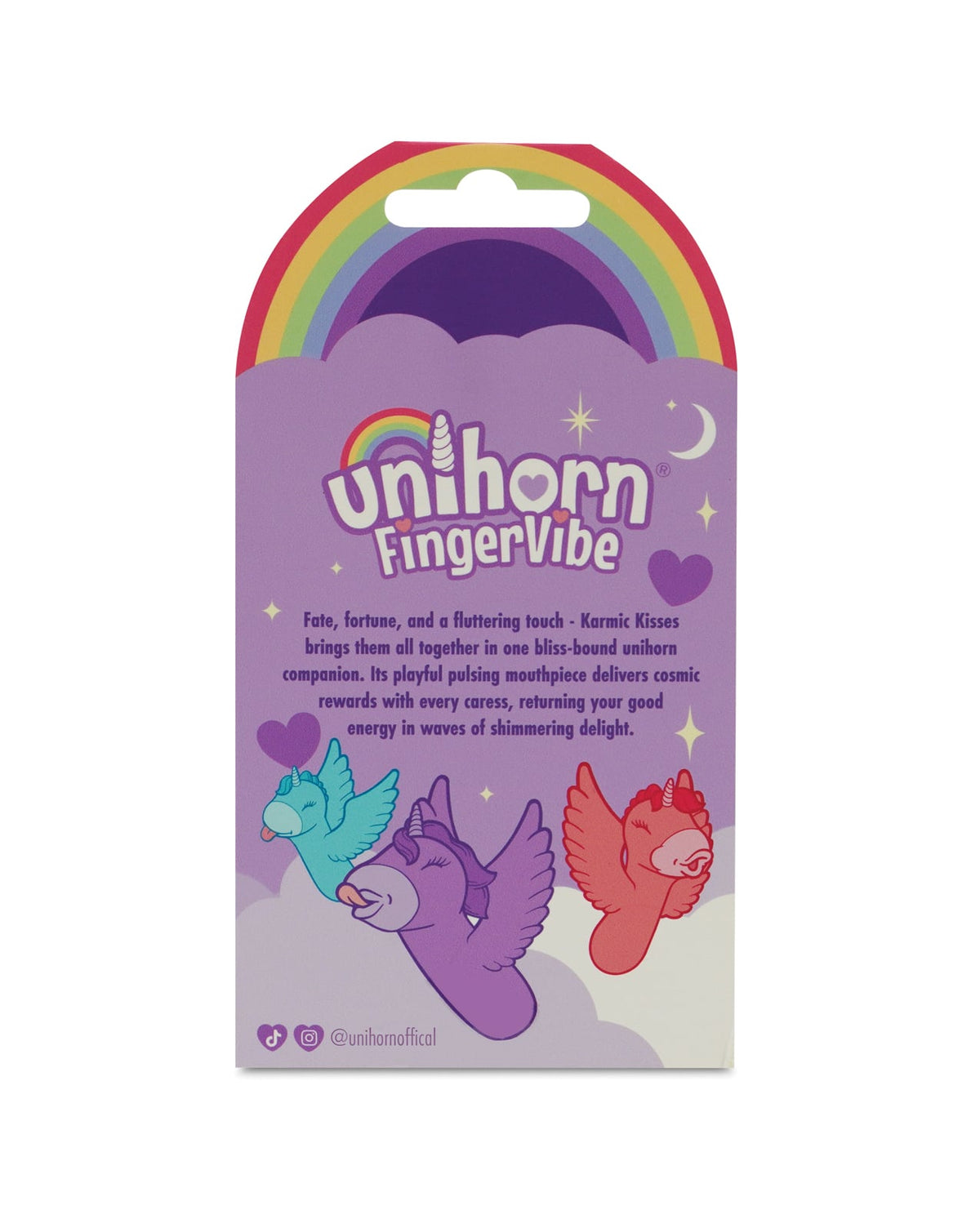 Unihiorn Finger Vibe Karmic Kisses - Purple by Unihorn