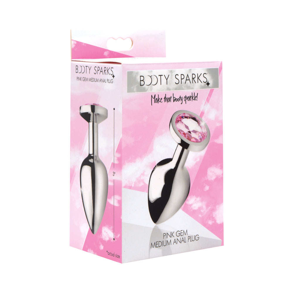 Booty Sparks Pink Gem Anal Plug M by XR LLC