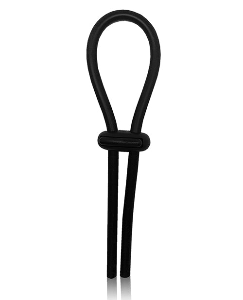Rock Solid Lasso Single Adjustable Lock Black Silicone by Doc Johnson