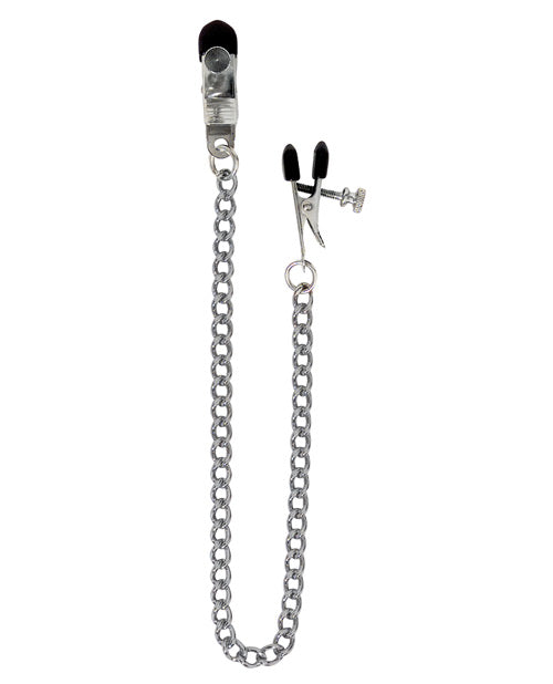 Spartacus Adjustable Broad Tip Nipple Clamps w/Link Chain by Spartacus