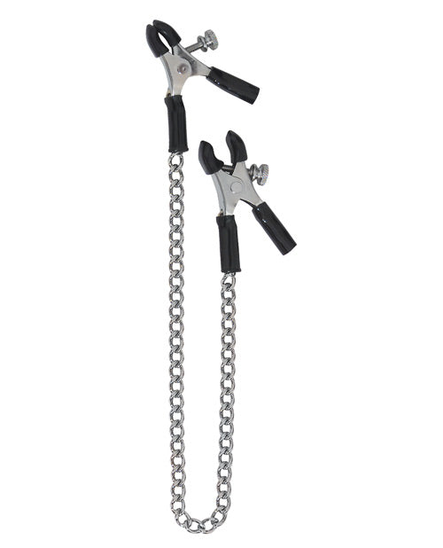 Spartacus Adjustable Micro Plier Nipple Clamps w/Link Chain by Spartacus