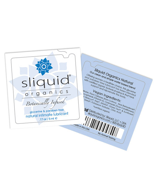 Sliquid Organics Natural Intimate Lubricant - .17 oz Pillow by Sliquid LLC