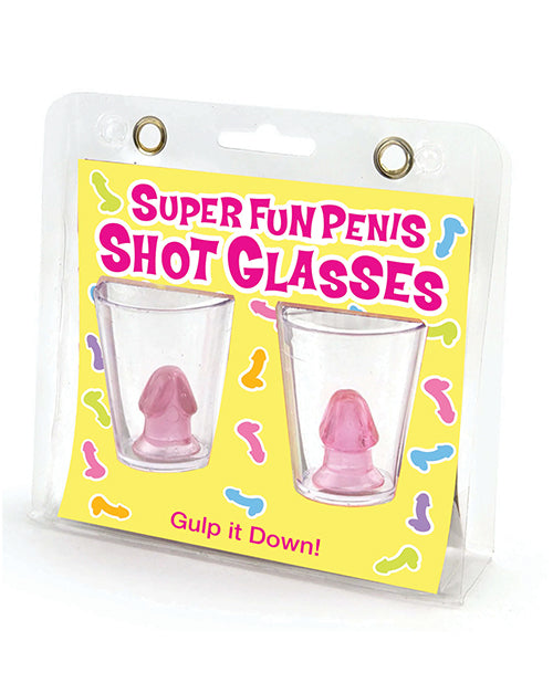 Super Fun Penis Shot Glasses - Set of 2 by Little Genie Productions LLC