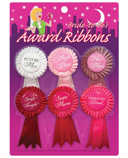 Bride to Be's Award Ribbons - Pack of 6 by Kheper Games
