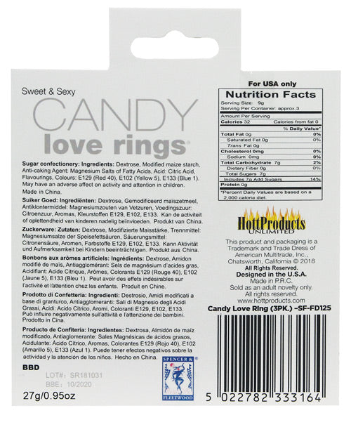 Candy Cock Ring by Hott Products