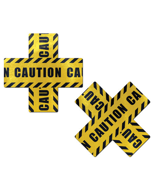 Pastease Premium Caution Cross - Black/Yellow O/S by Pastease