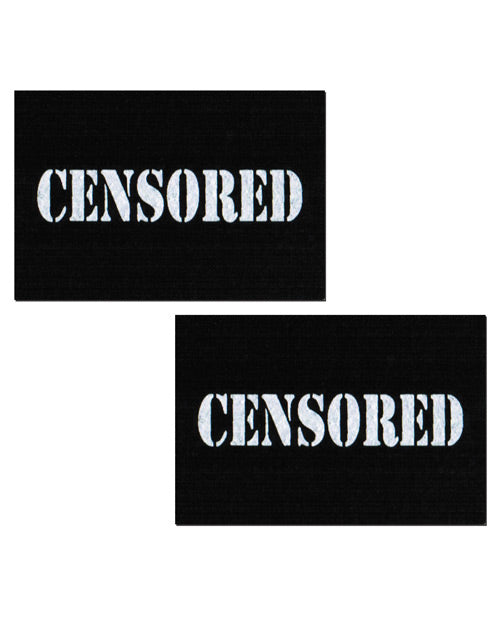 Pastease Premium Censored Pastie - Black/White O/S by Pastease
