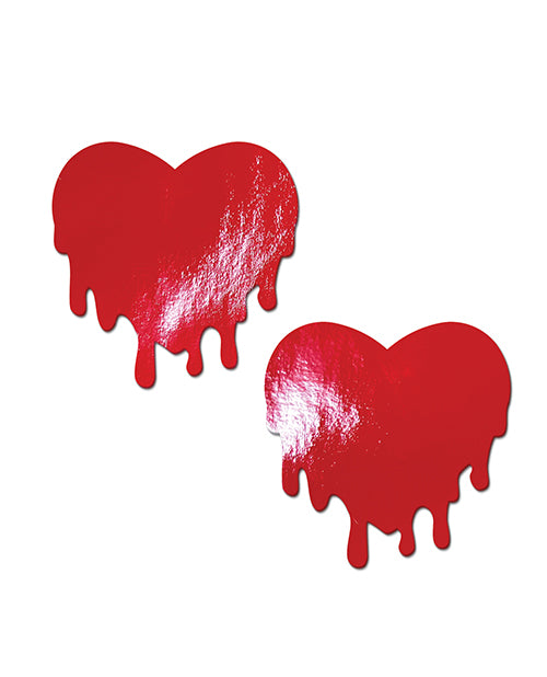 Pastease Faux Leather Melty Heart - Red O/S by Pastease