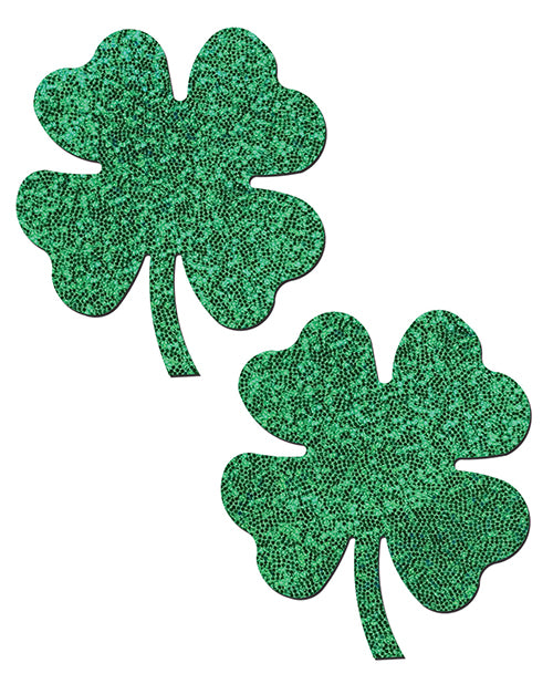 Pastease Premium Glitter Four Leaf Clover - Green O/S by Pastease