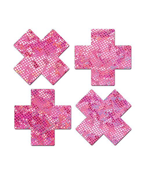 Pastease Premium Petites Disco Plus X - Pink O/S Pack of 2 Pair by Pastease