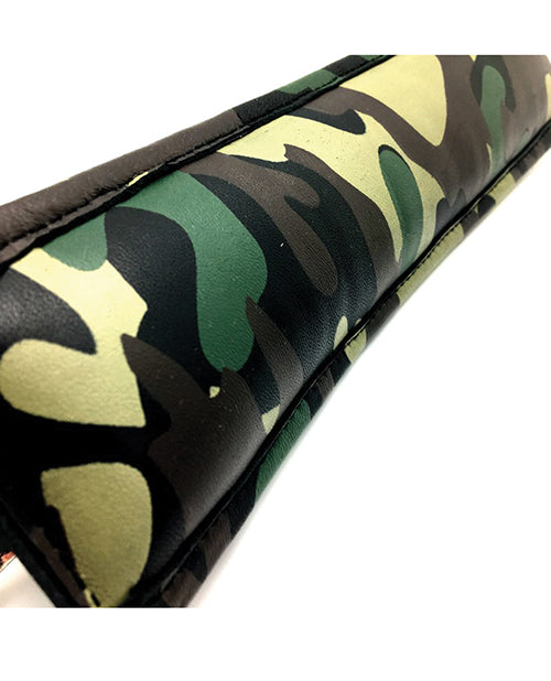 Sensual Sin Leather Padded Ankle Cuffs - Camo Piping by Atlantas Products Ltd Uk