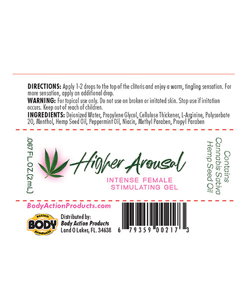 Higher Arousal Female Stimulating Gel - 1/2 oz by Body Action Products