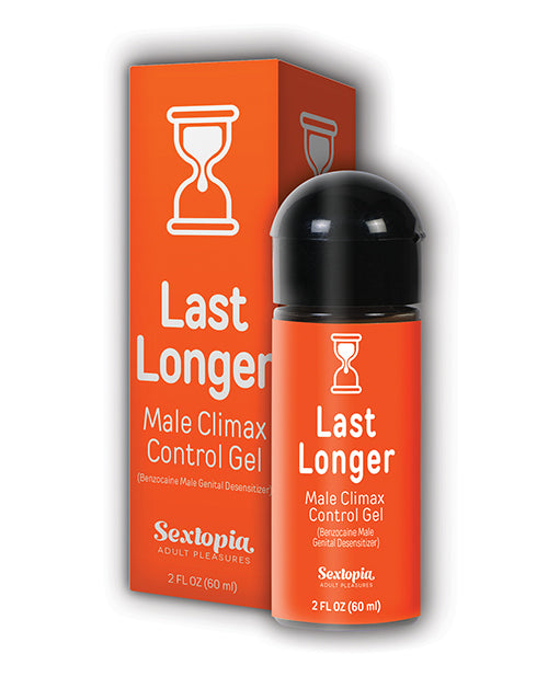 Sextopia Last Longer Male Climax Control Gel - 2 oz Bottle by Body Action Products