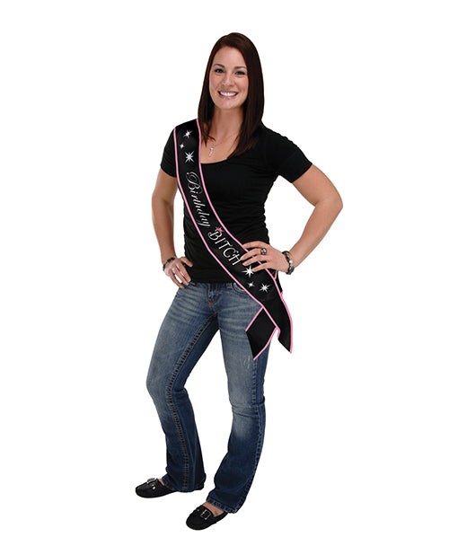 Birthday Bitch Satin Sash by Beistle