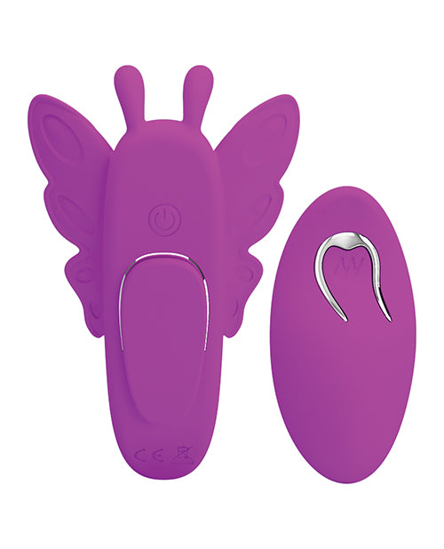 Pretty Love Romance Aileen Magnetic Butterfly Panty Vibe - Fuchsia by Liaoyang Baile Health Care Produ