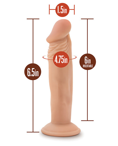 Blush Dr. Skin Dr. Small 6" Dildo - Vanilla by Blush Novelties