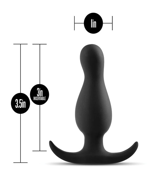 Blush Anal Adventures Curve Plug - Black by Blush Novelties