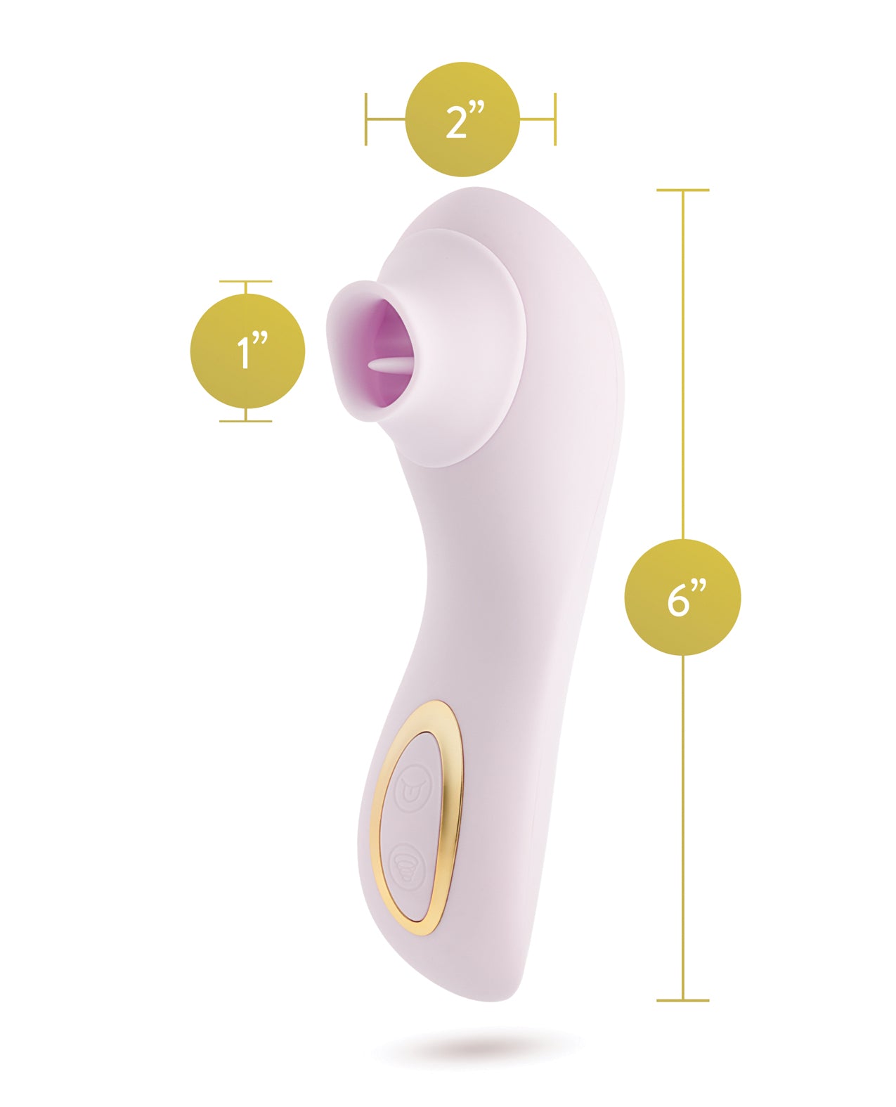 Blush Delice Fleur Suction Vibe - Barely Purple by Blush Novelties
