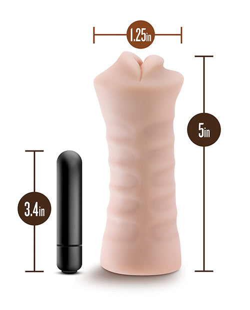 Blush EnLust Mouth Stroker w/Vibrating Bullet - Nicole by Blush Novelties