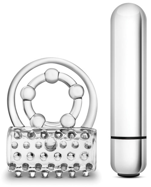 Blush Stay Hard Super Clitifier Cock Ring - Clear by Blush Novelties