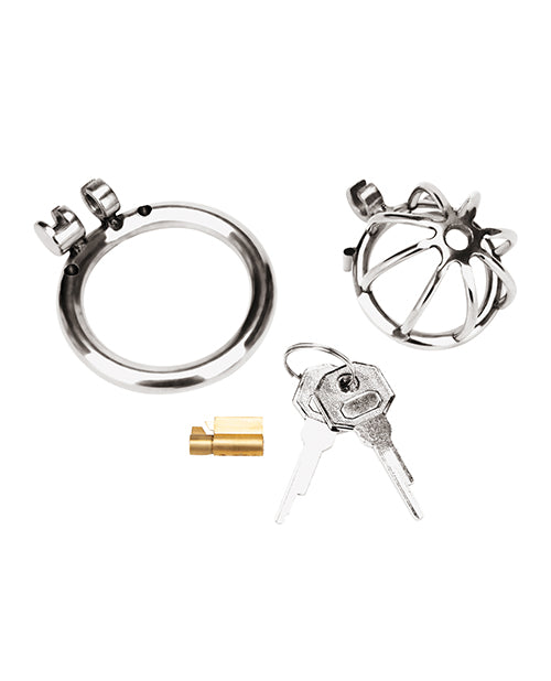 Blue Line Little Cock Chastity Cage by Electric Eel INC