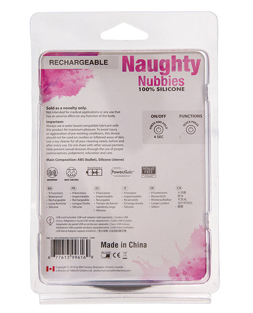 Naughty Nubbies Rechargeable - Pink by B.M.S. Enterprises