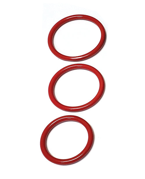 Spartacus Seamless Stainless Steel C-Ring - Red Pack of 3 by Spartacus