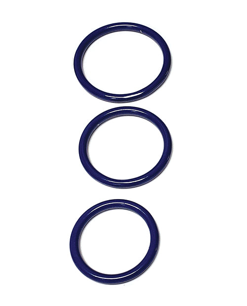 Spartacus Seamless Stainless Steel C-Ring - Blue Pack of 3 by Spartacus