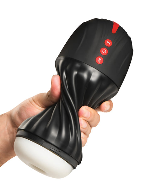 Curve Toys Jock Sucking & Vibrating Masturbator - Black by Curve Toys C/o Xr