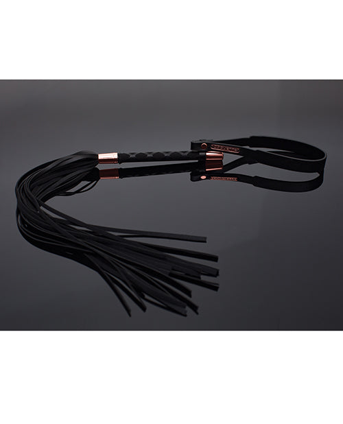 Pleasure Collection Matte Finish Whip - Black/Rose Gold by Coquette International