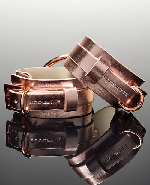Pleasure Collection Adjustable Handcuffs - Rose Gold by Coquette International