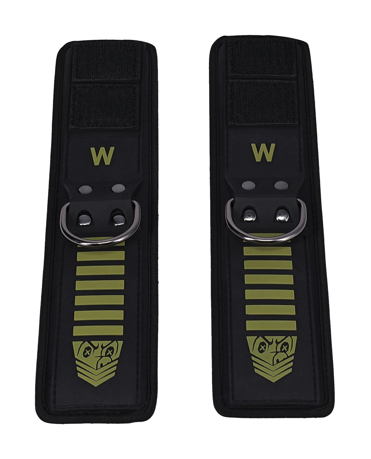 Fort Troff Tactical Wrist Cuffs - Black/Green by Doc Johnson