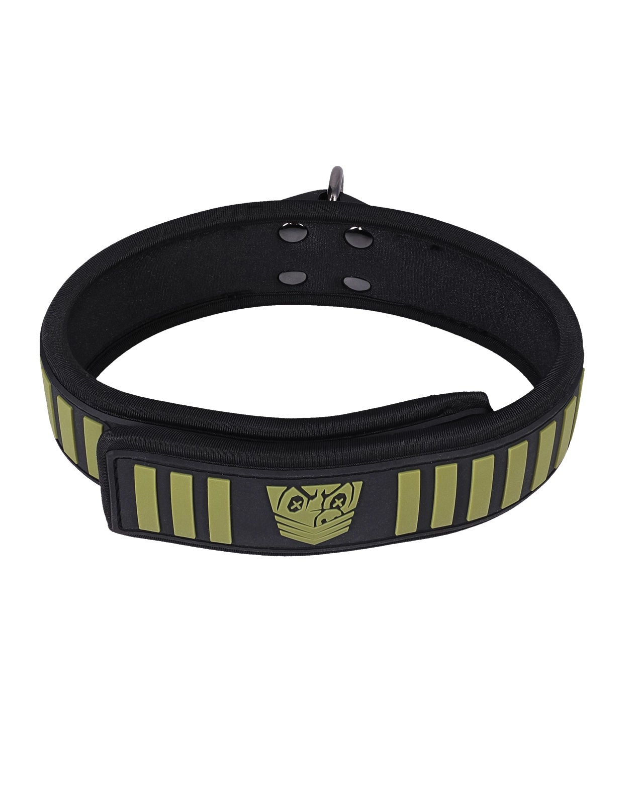 Fort Troff Tactical Collar & Leash - Black/Green by Doc Johnson