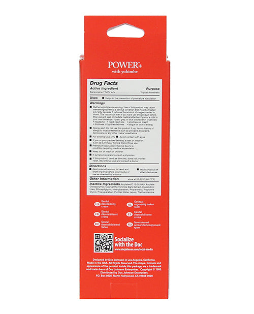 Power Plus Cream - 2 oz by Doc Johnson