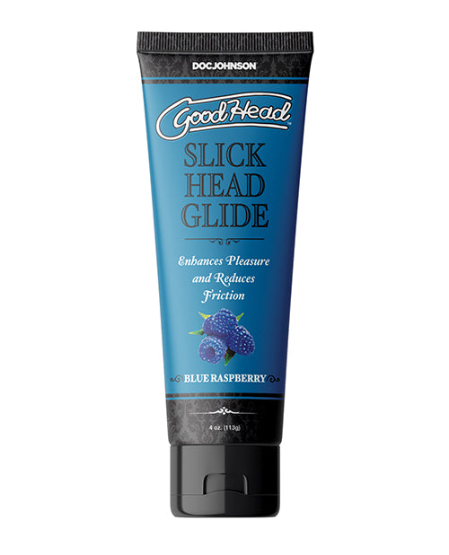 GoodHead Slick Head Glide Boxed - 4 oz Blue Raspberry by Doc Johnson