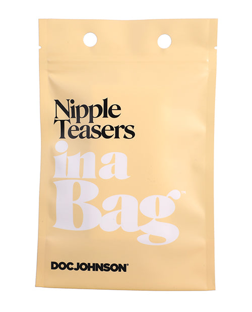 In A Bag Nipple Teasers - Smoke Black by Doc Johnson