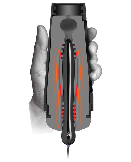 Main Squeeze Warming Accessory - Black by Doc Johnson