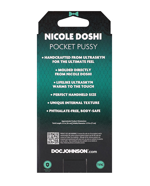 Signature Strokers ULTRASKYN Pocket Pussy - Nicole Doshi, Vanilla by Doc Johnson