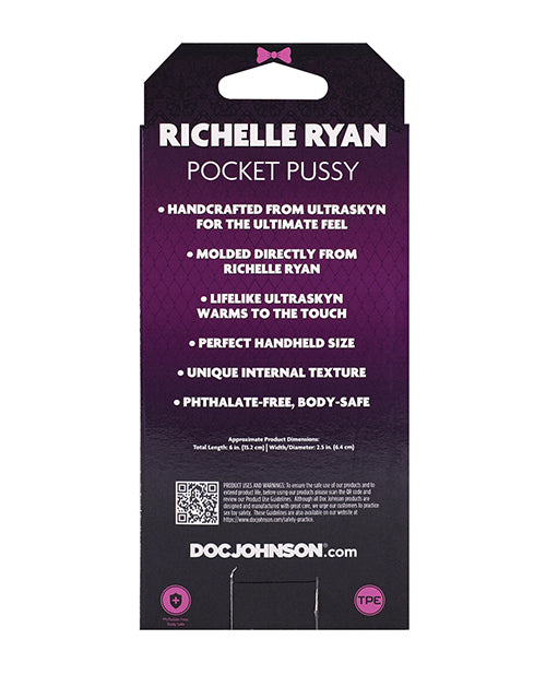 Signature Strokers ULTRASKYN Pocket Pussy - Richelle Ryan, Vanilla by Doc Johnson