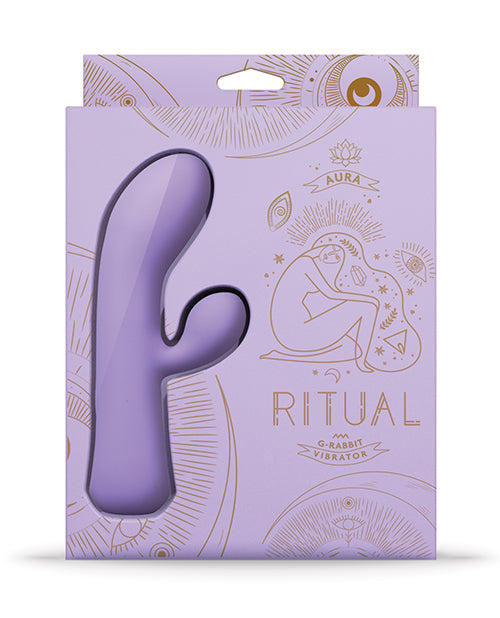 RITUAL Aura Rechargeable Silicone Rabbit Vibe - Lilac by Doc Johnson